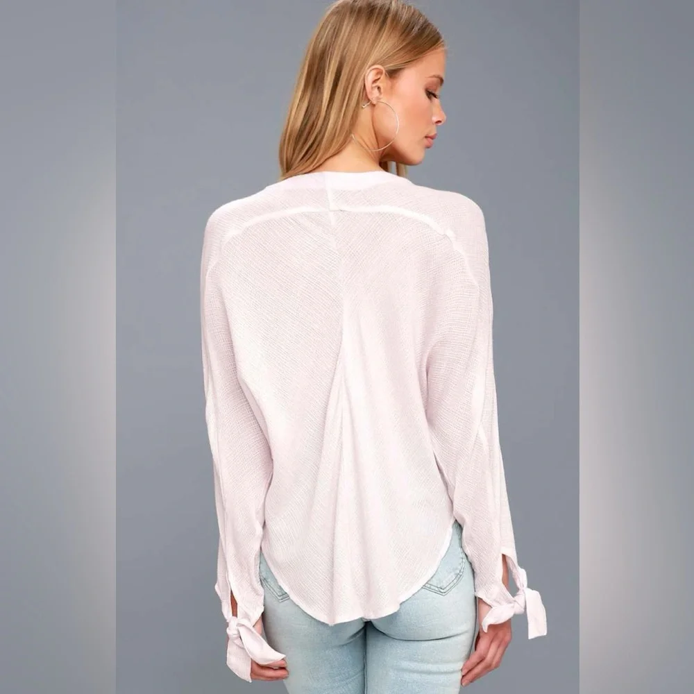 Free People Morning Dolman Sleeve Gauze Top